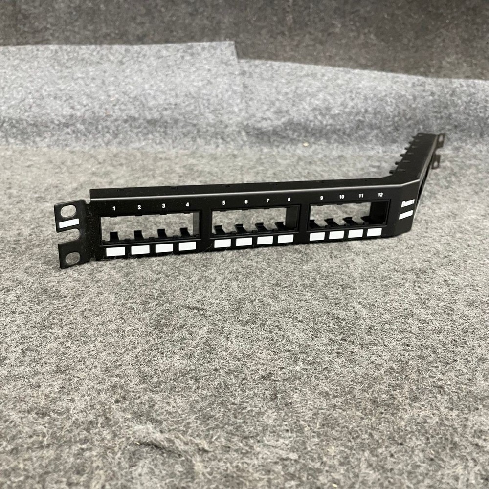 PANDUIT Pan-Net 24-Port Flat Angled Flush-Mount Patch Panel Cover CPPA24FMWBLY