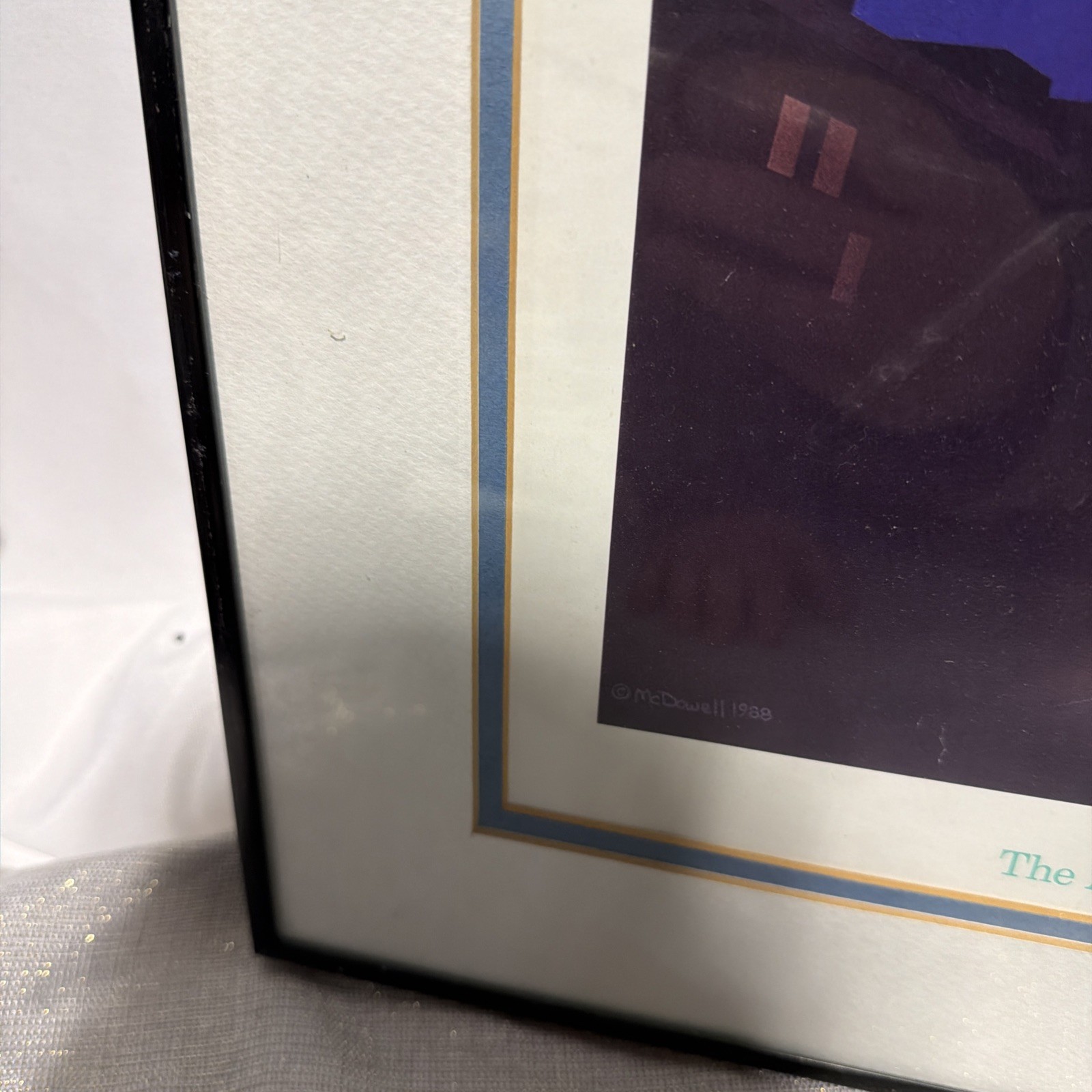 Vintage Framed 21,5x26’’ The Apollo Theatre Print Poster