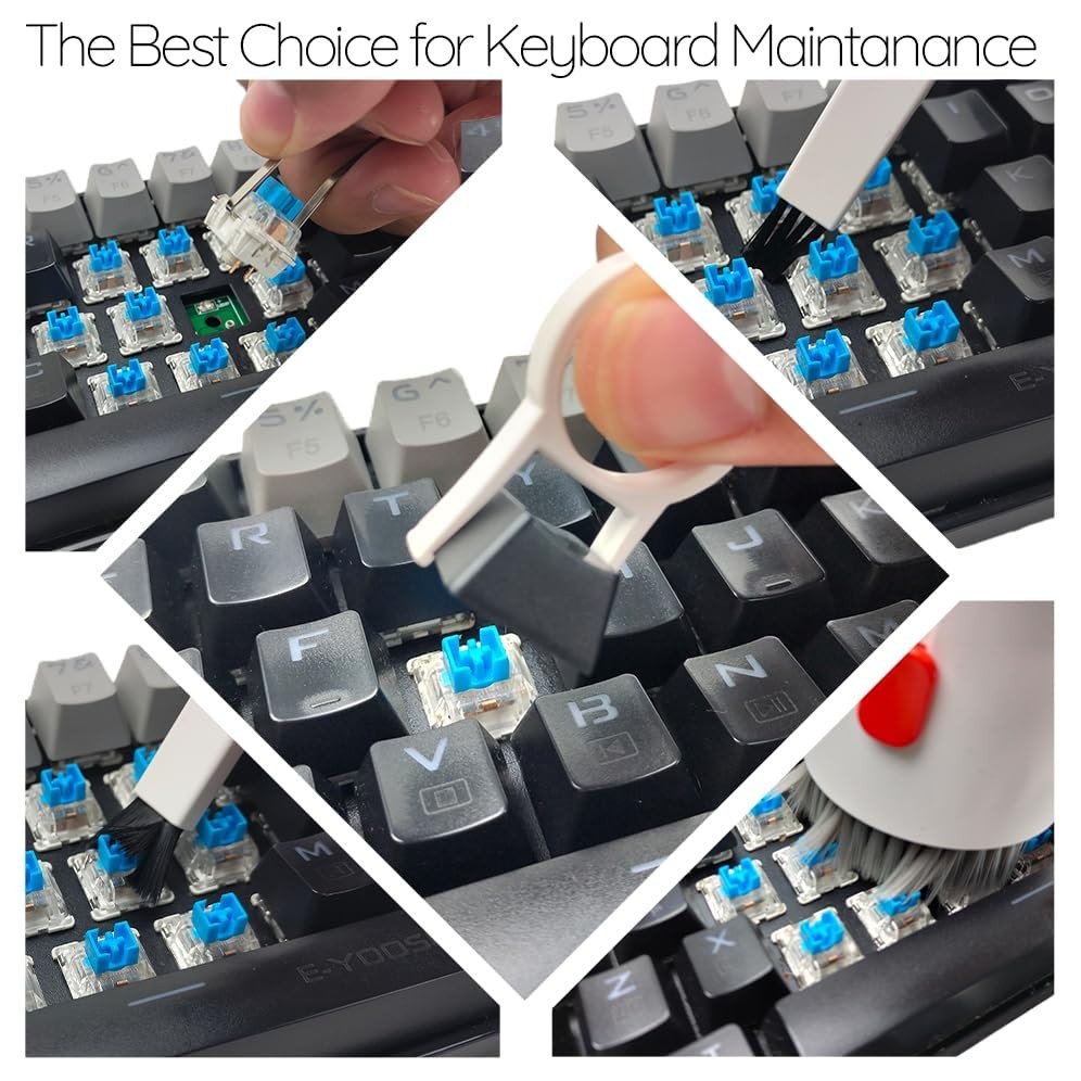20-in-1 Multi-Functional Keyboard Cleaning Kit for Laptops, White
