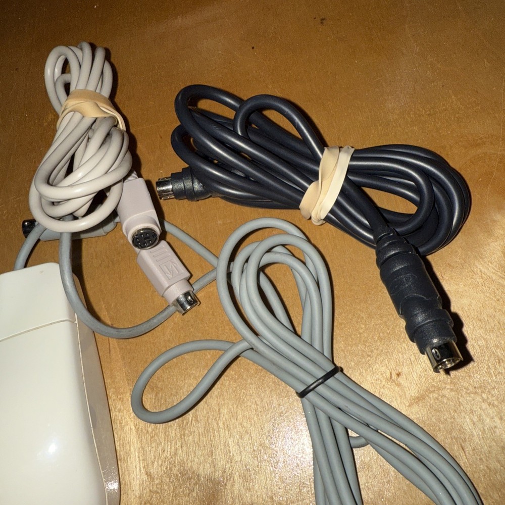 Computer Mice Mouse HP, Microsoft, PS/2 style Cables Adapters Mixed Good Lot