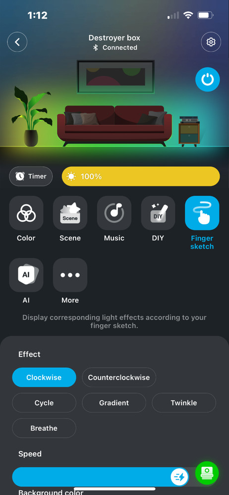 KISS Destroyer light box v9 with Govee RGBIC LED colored lights