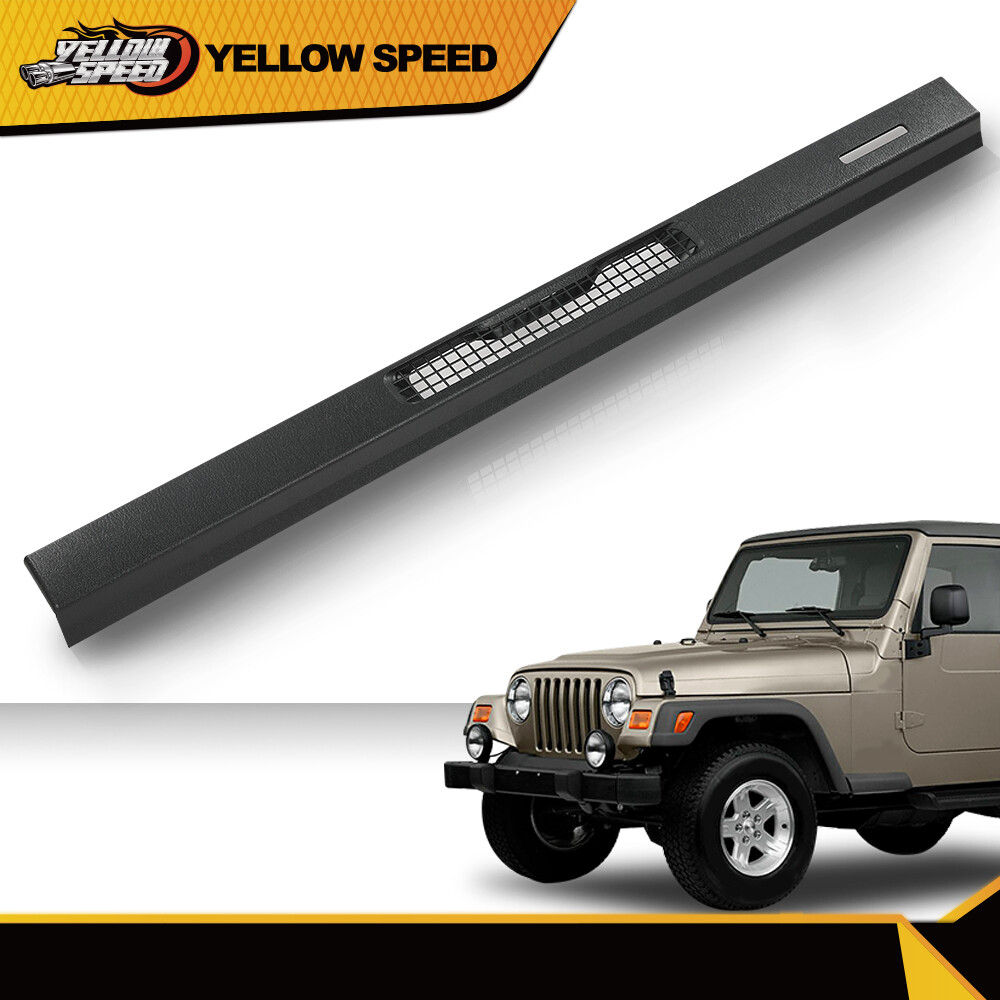 Fit For 97-06 Jeep Wrangler TJ Dash Top Cover Defrost Vent Bezel Trim Black