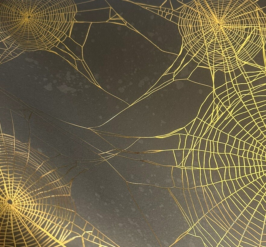 ~ HALLOWEEN ~ 12x12 SCRAPBOOK CARDSTOCK PAPER PAD 48 LOT *MARTHA STEWART* FOIL