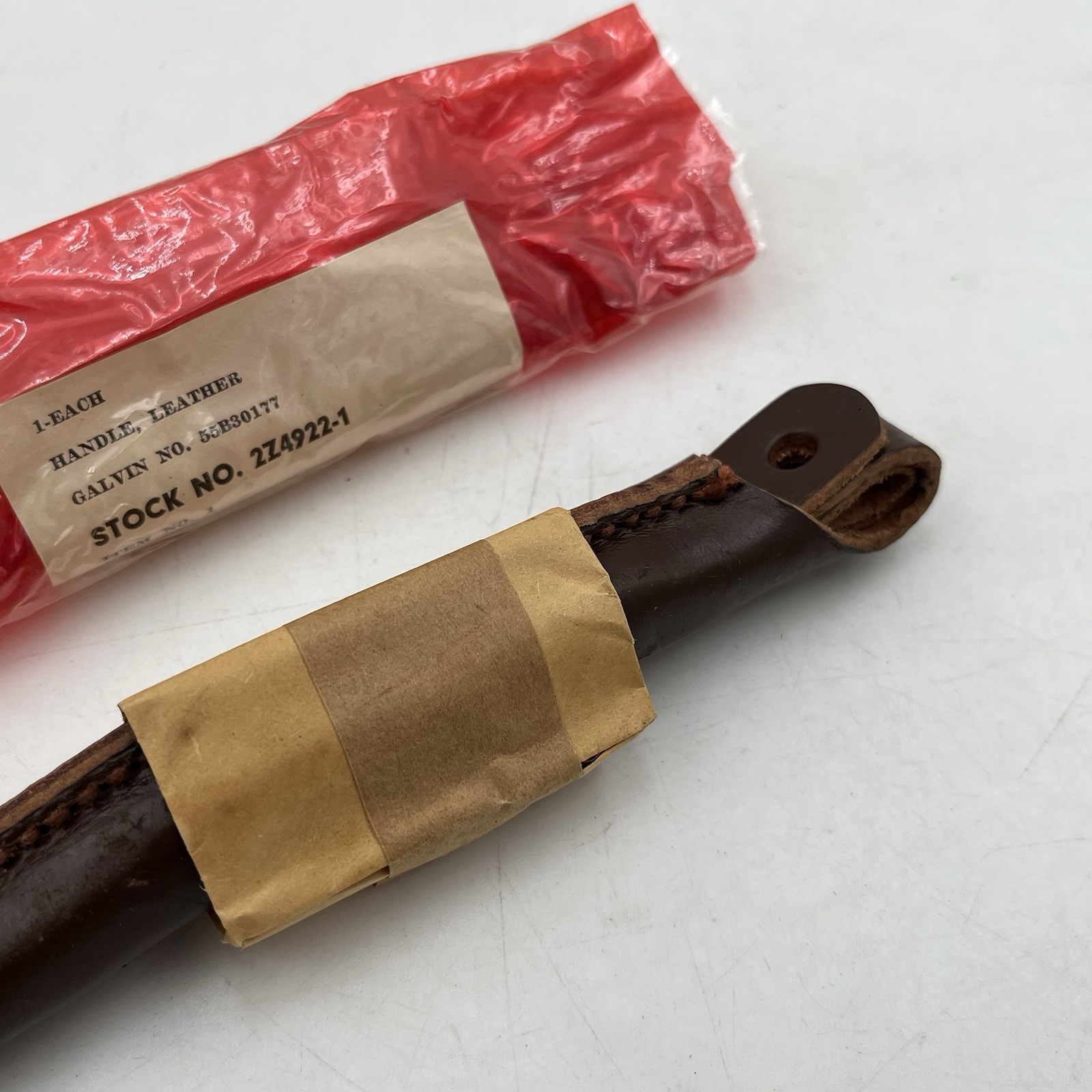 Machinist Tool Chest Box REPLACEMENT LEATHER HANDLE Antique VTG NOS 1945 WW2 New