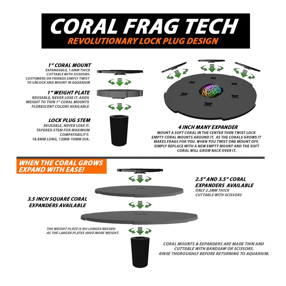 3.5" Coral Garden Expanders