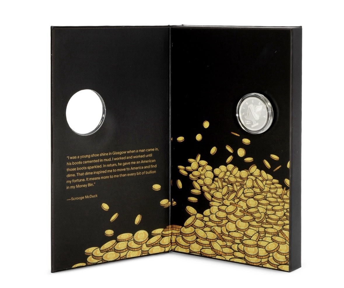 2026 Agoro Niue 3 Gram Silber Proof Coin Scrooge McDuck - Lucky #1 Dime