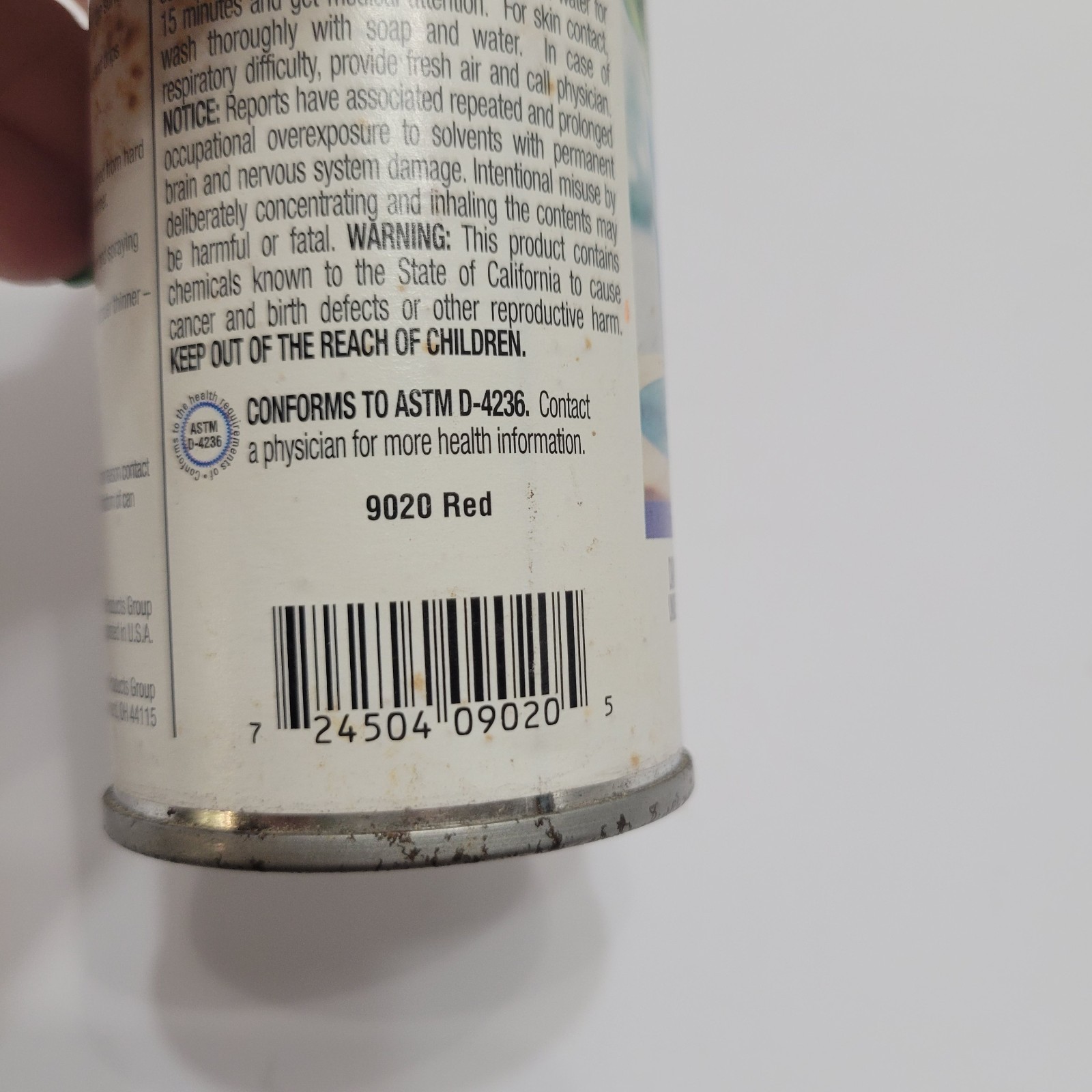 New Krylon Stained Glass 9020 Red Spray Paint 6 oz Full Spray Can