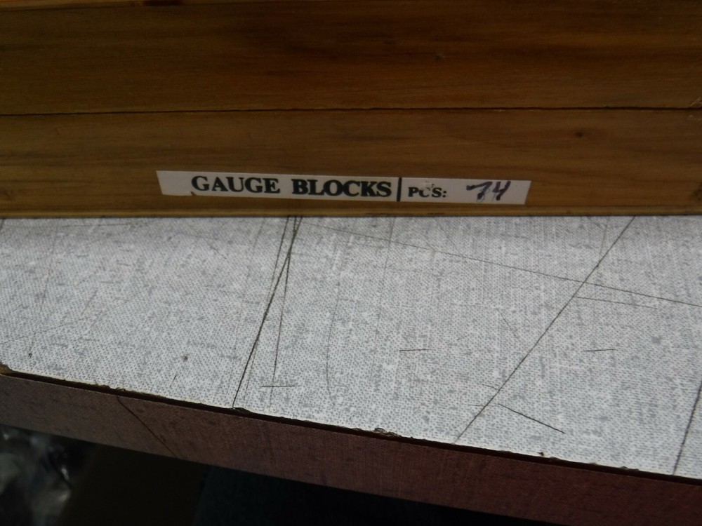 Gage Block Set of 74 missing 7 pcs