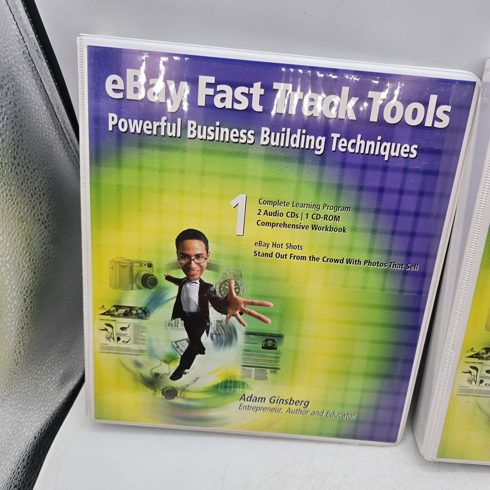 eBay Fast Track Tools Adam Ginsberg Binder Workbook Business Techniques 1 & 2