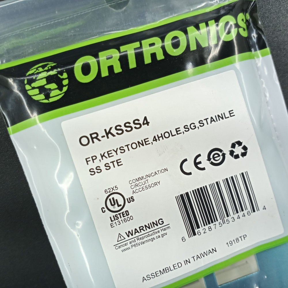 Ortronics FP Keystone Face Plates Lot