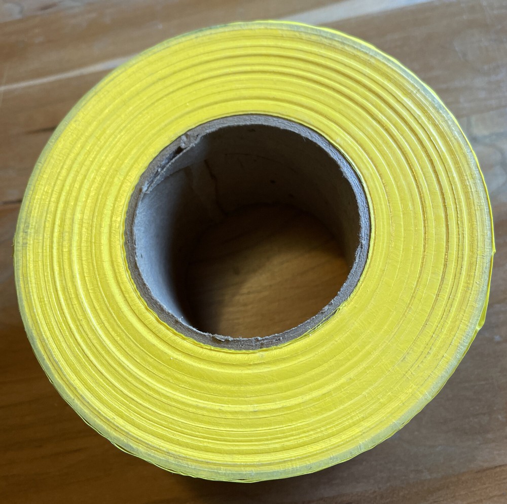 CAUTION TAPE Yellow & Black Safety