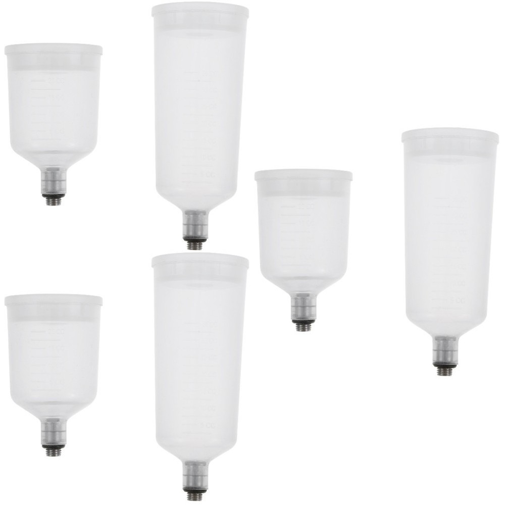 3 Count Plastic Spray Paint Cup Pot Airbrush Mixing Cups Replaceable