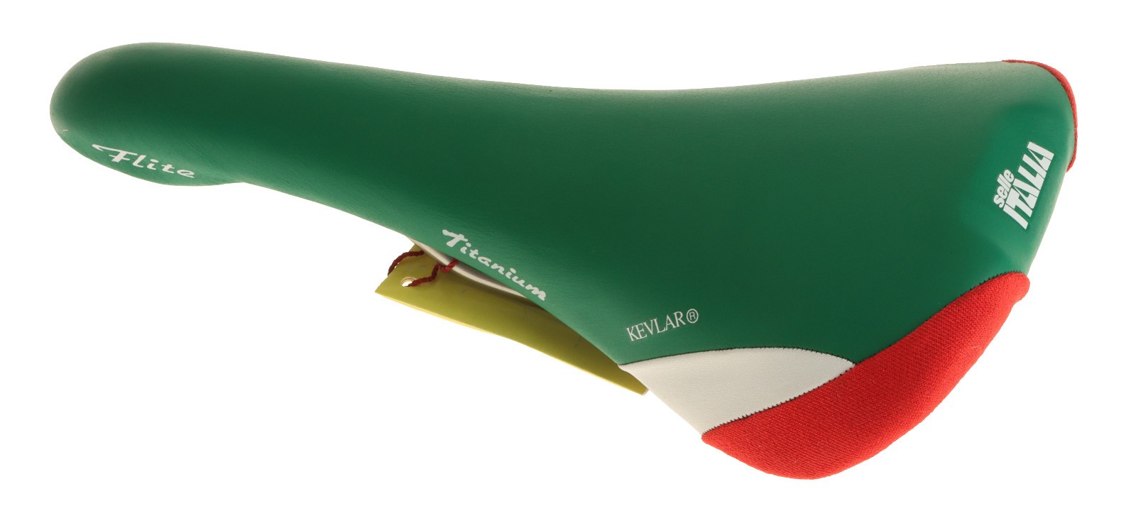 Selle Italia Flite Saddle Titanium Green White Red Made With Kevlar NIB NOS NEW