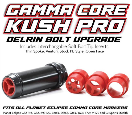Techt Paintball Kush Pro Delrin Bolt Upgrade for Planet Eclipse Gamma Core