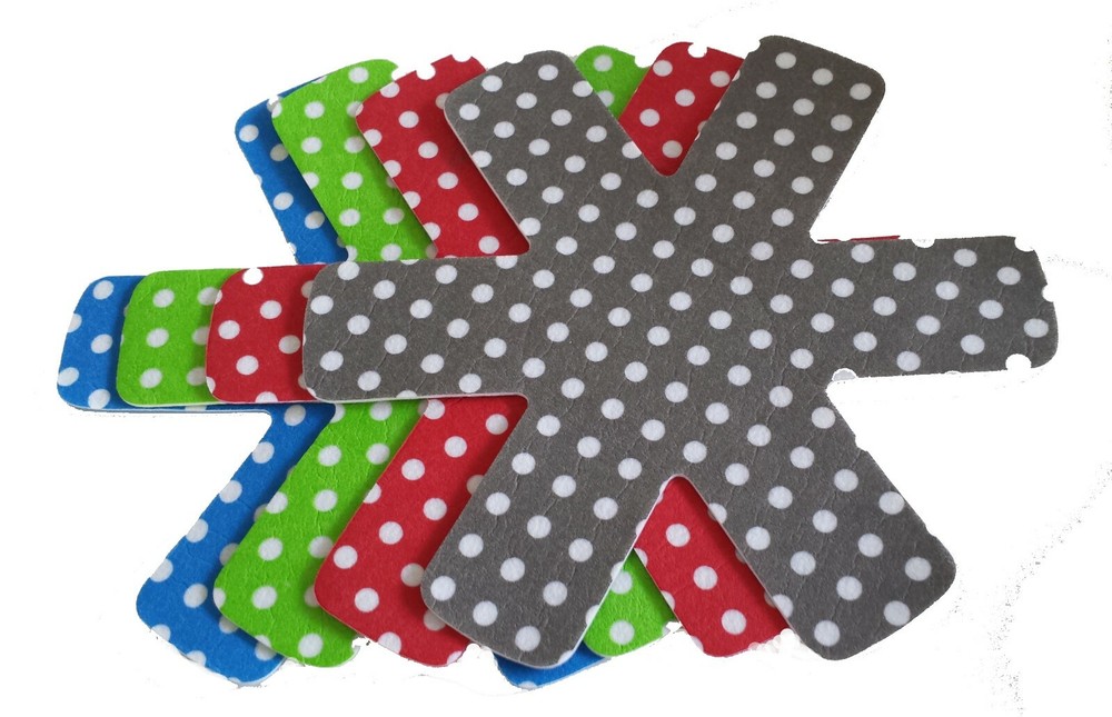 Pan / Cookware Scratch Protector Pads (Set of 4) 15" Diameter (Multicolor)