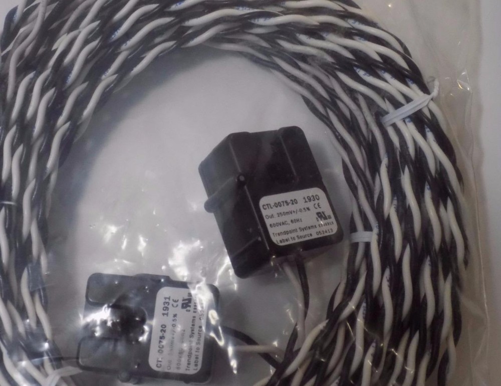 Trendpoint Systems CTL-0075-20 1930 1931 2-Pack Split-Core Current Transformers