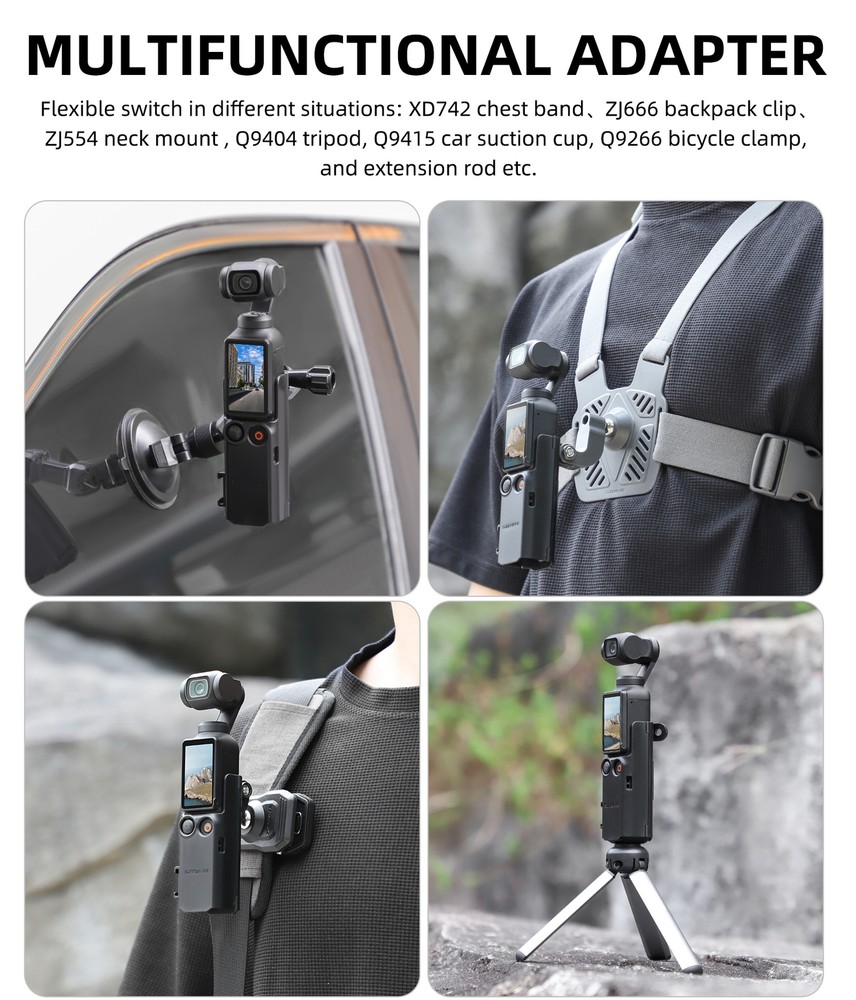 Expansion Adapter Frame Protective Case Brackets for Osmo Pocket 3 Accessories