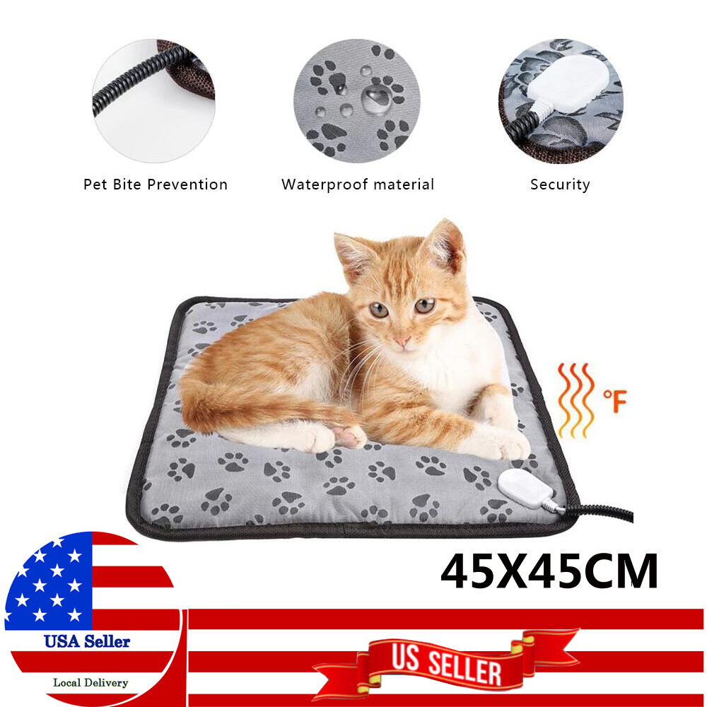 Electric Pet Heating Pad Warmer Heater Bed Heated Mat Waterproof for Dog Cat Pet