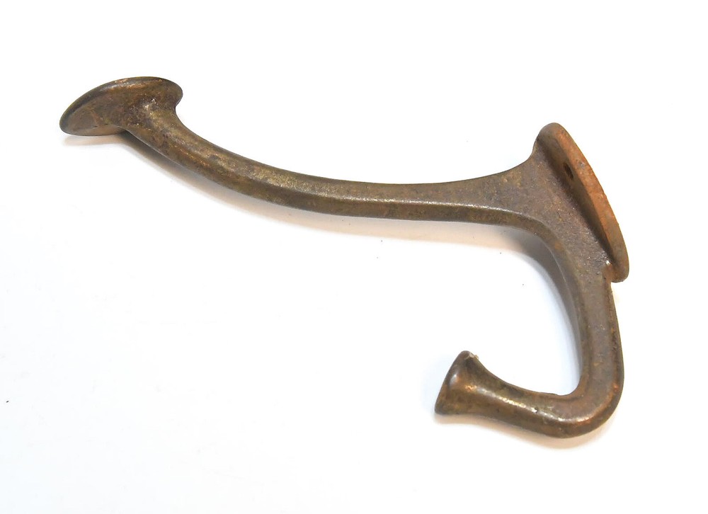 2 DIFFERENT VINTAGE METAL WALL COAT OR HAT HOOKS