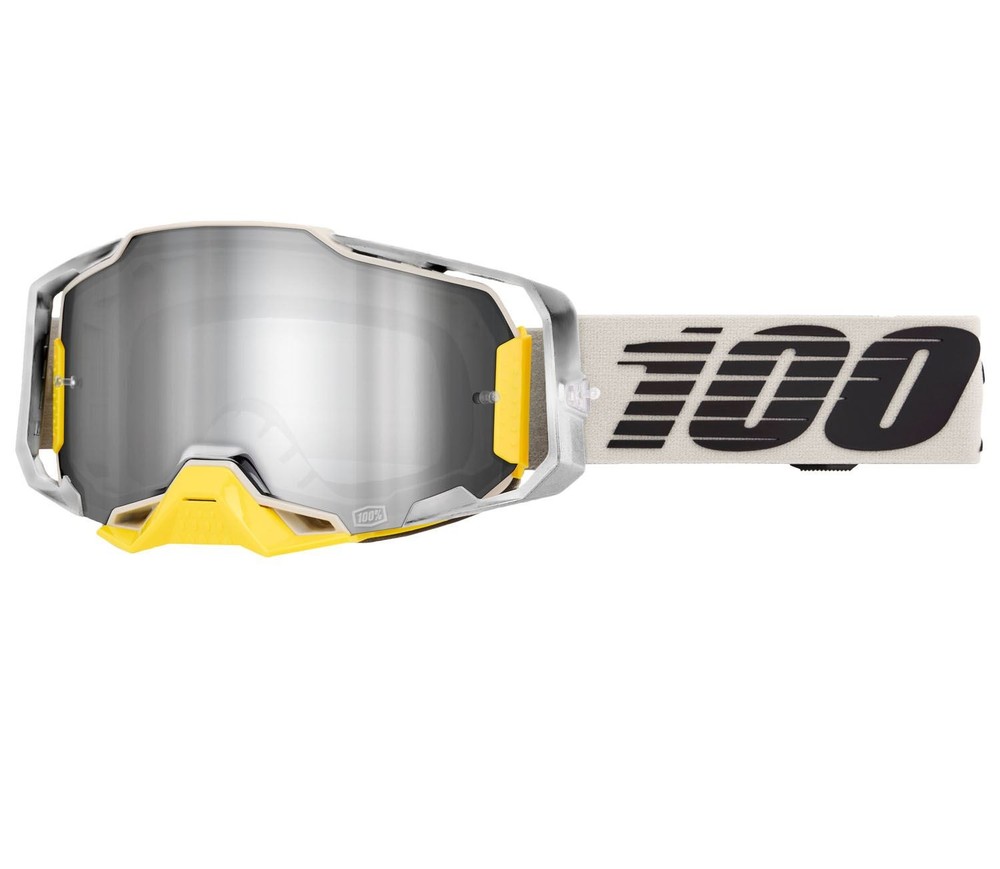100% Armega Goggle - Viggo Mirror Silver Flash Lens