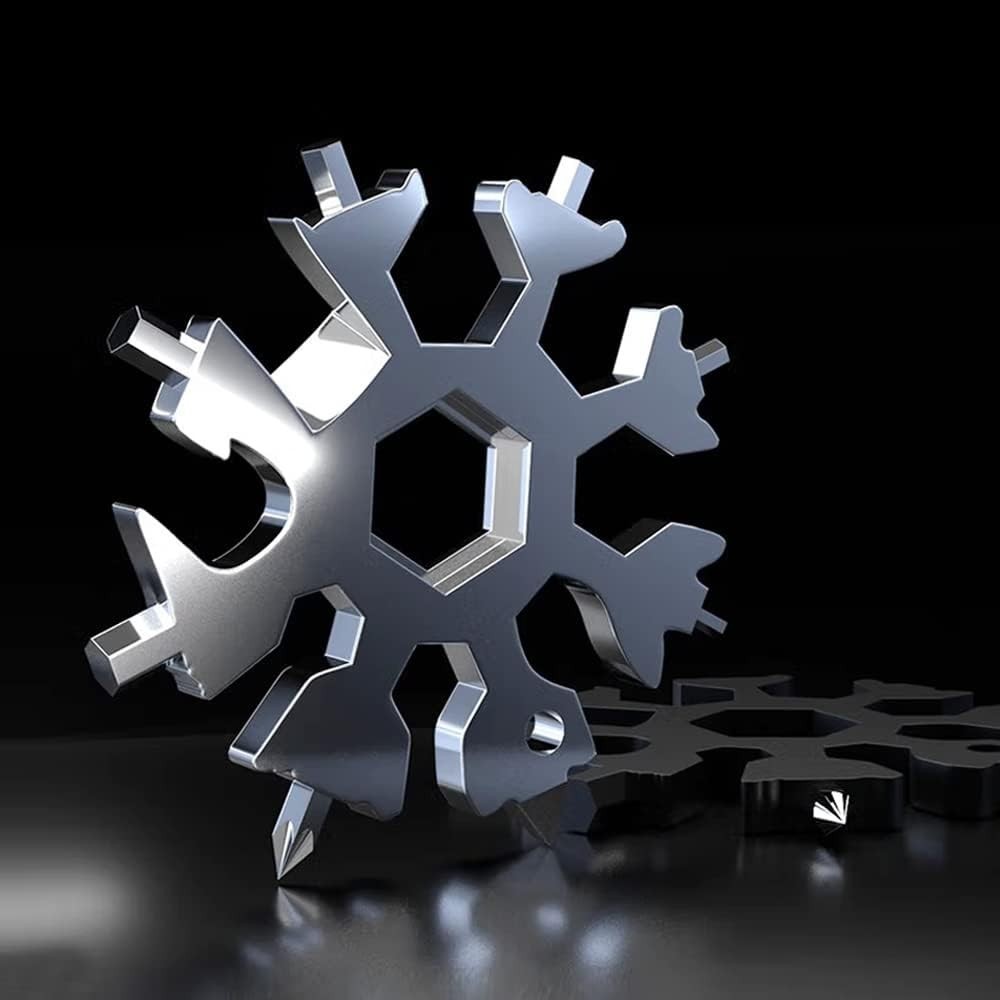 Stocking Stuffers for Adults Men, 2 Pack 18 in 1 Snowflake Multitool, Christm...