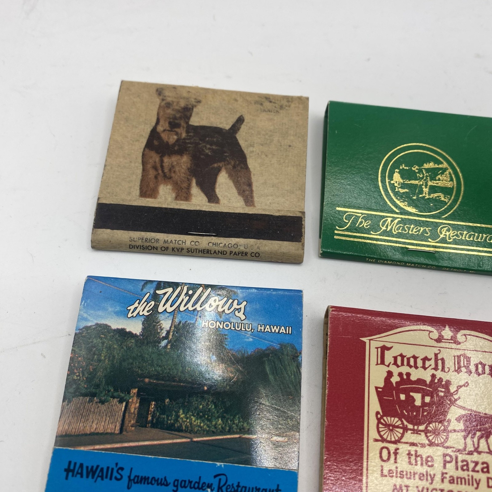 Vintage Assorted Restaurant Advertising Matchbooks Lot 12 Hawaii Michigan Golf
