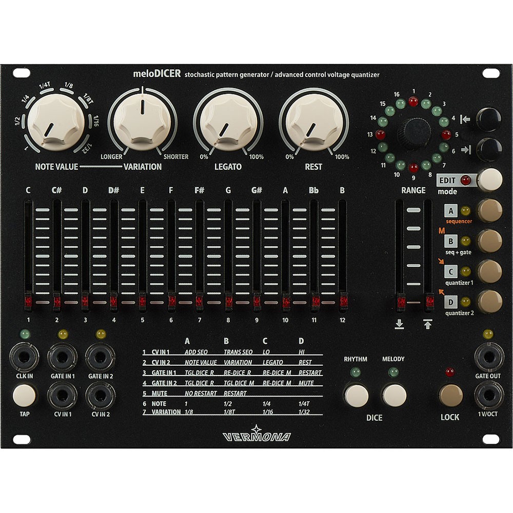 Vermona MeloDICER Sequencer and Pattern Generator Module