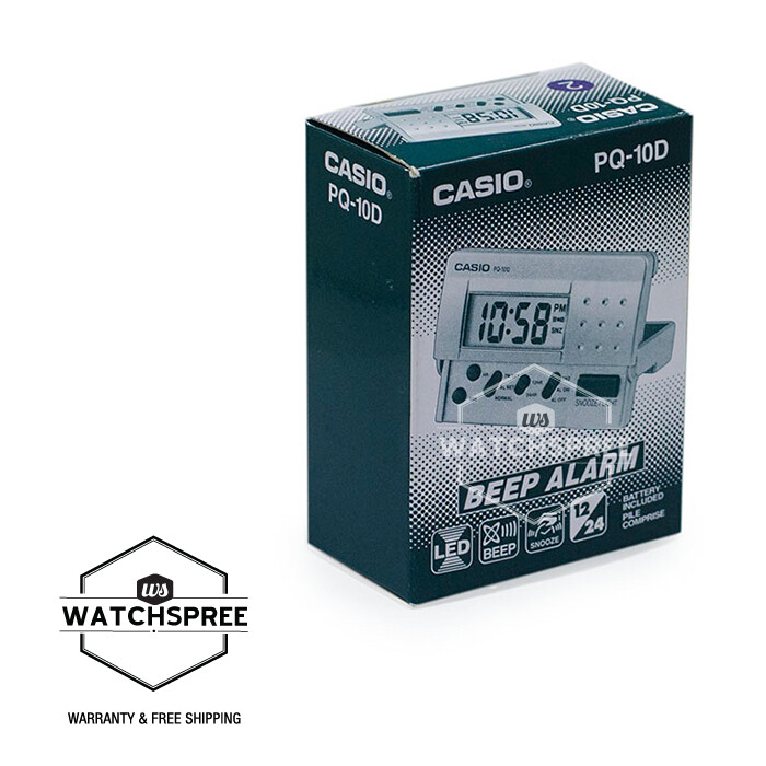 Casio Alarm Clock PQ10D-2R