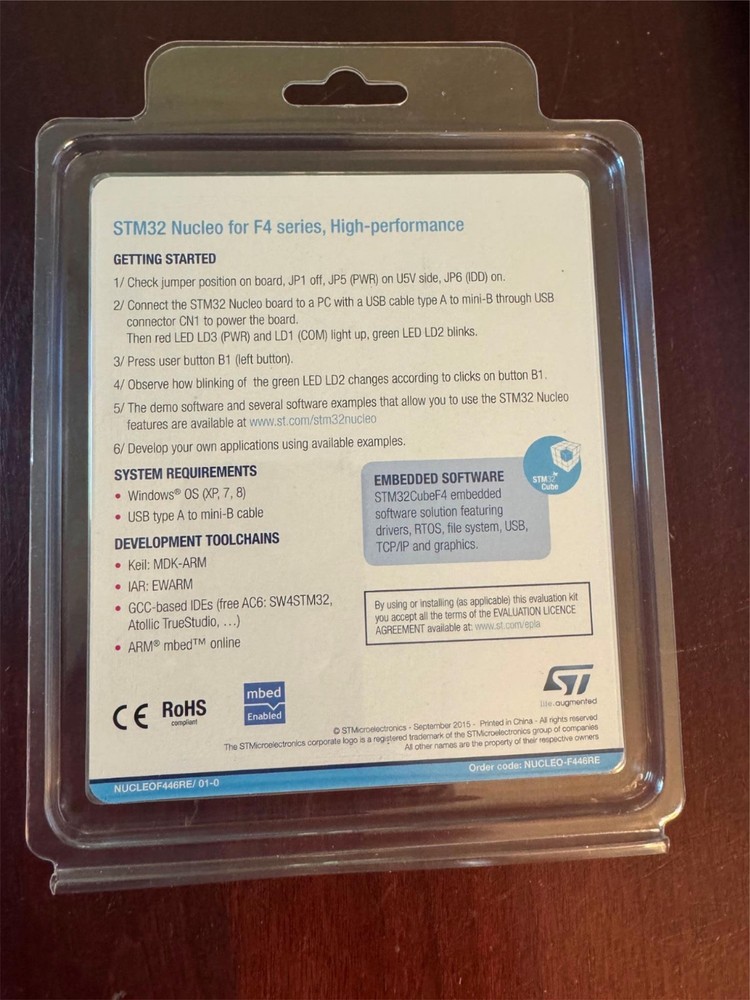 STMicroelectronics STM32F446 Nucleo-64 STM32F446RET6 64 pins