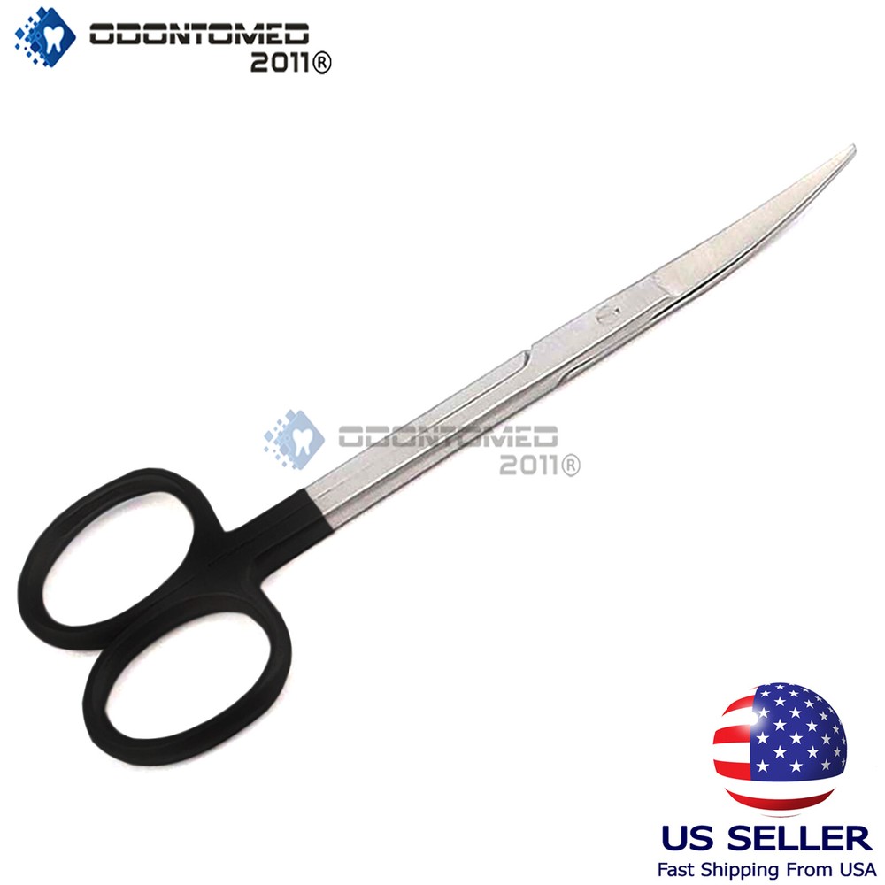 HIGH GRADE SUPERCUT IRIS MICRO SCISSORS 4.5" CURVED WITH ONE SERRATED BLADE