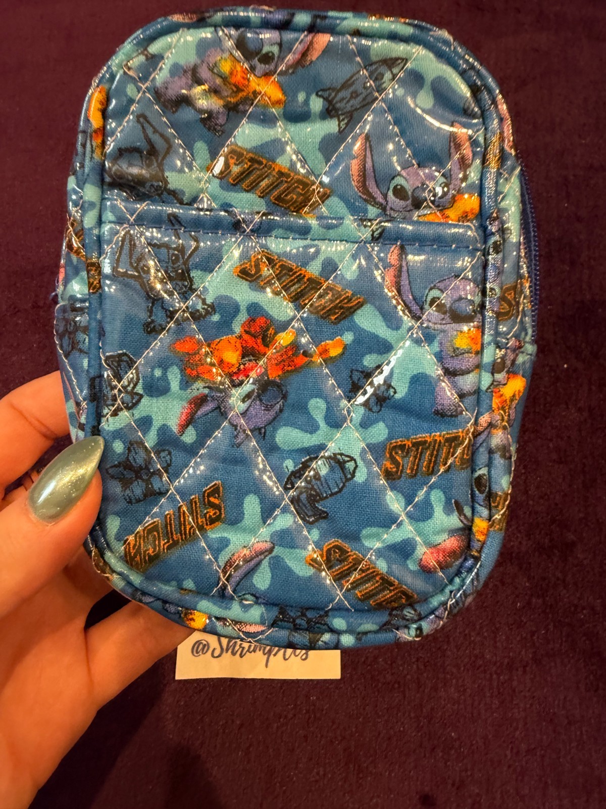 DISNEY STITCH Miniature Purse Wallet Bag Zipper Case Lilo & Stitch NEW With Tags