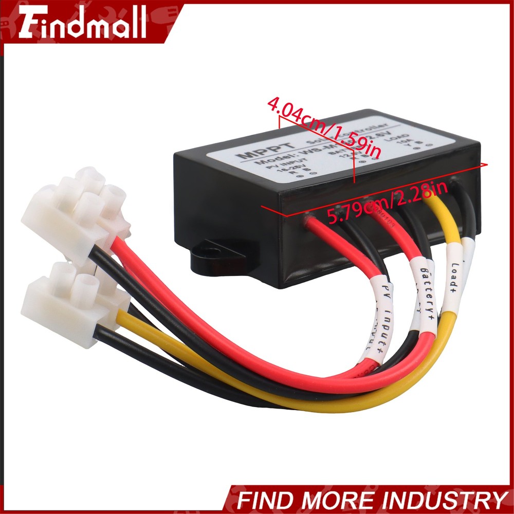 Findmall Solar Battery Charge Controller Boost MPPT Voltage Adjustable 150W