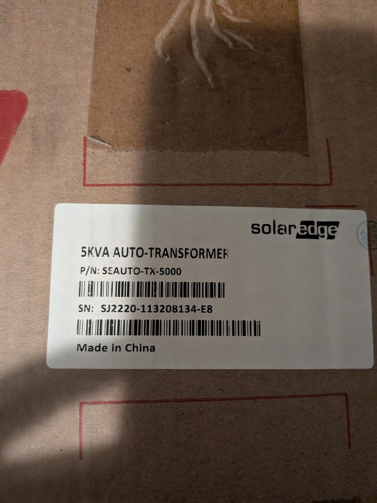 SolarEdge 5KVA Auto Transformer New Seauto-tx-5000