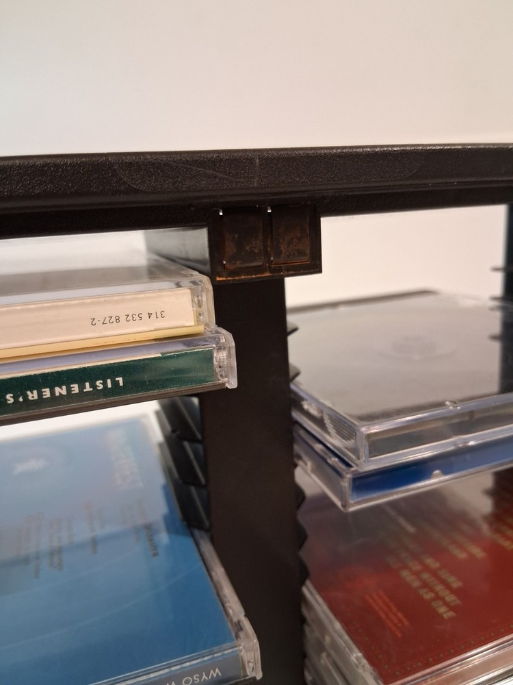 CD 60 Compact Disc Storage Holder Black Plastic PLEASE READ DECRIPTION