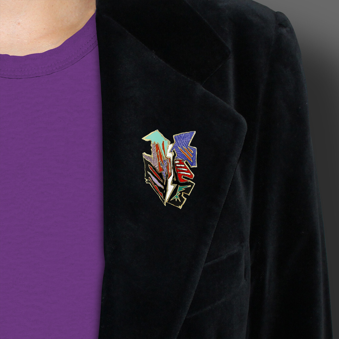 Vintage ACME Studio "Untitled" Brooch by L.A. Artist CHARLES ARNOLDI - NEW