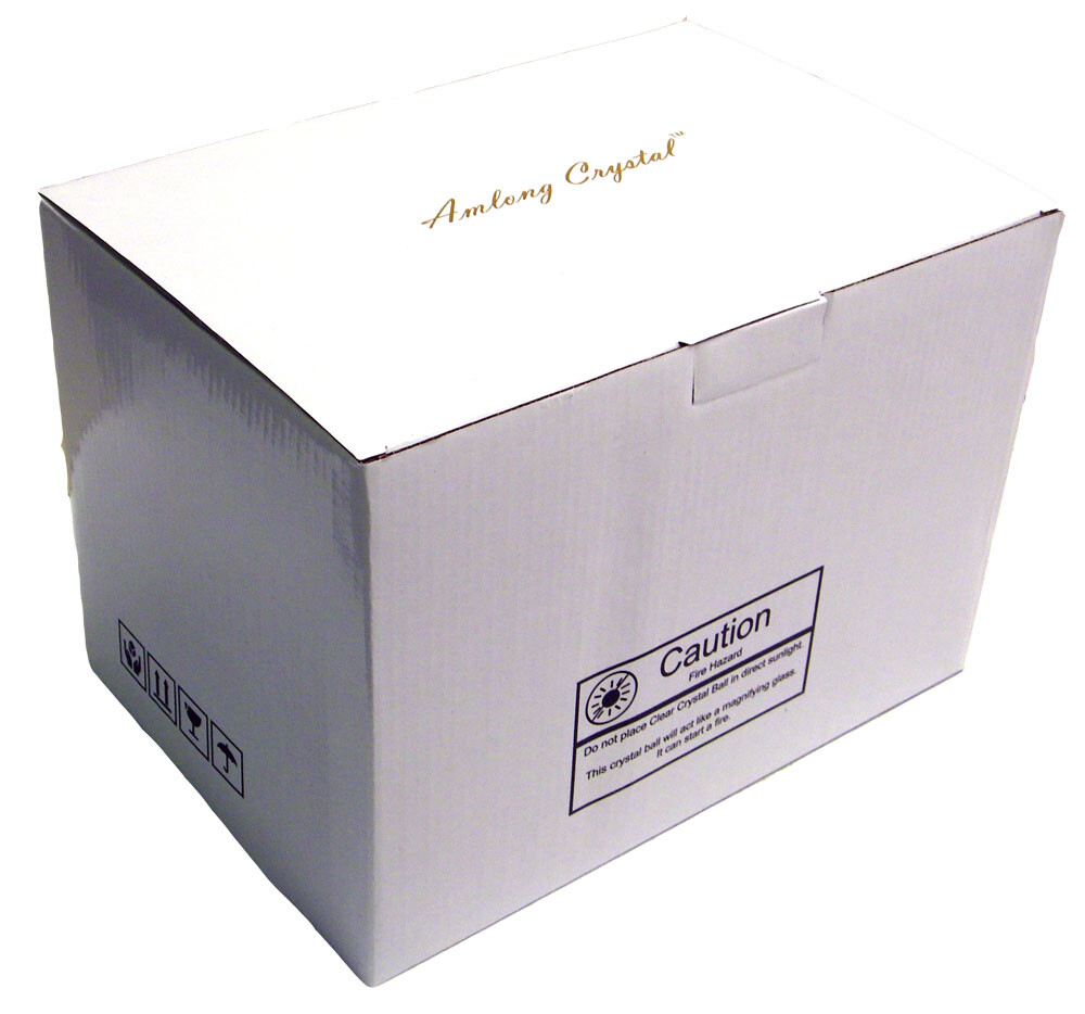 Amlong Crystal Meditation Divination Sphere Crystal Ball with Wood Stand