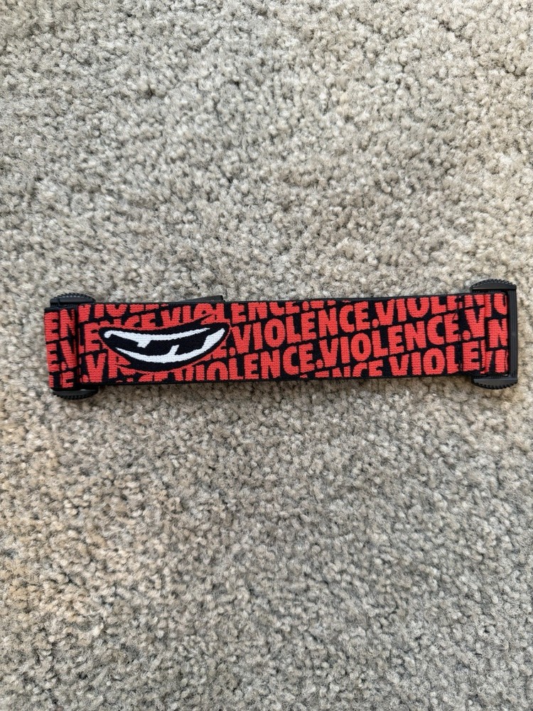 JT Paintball Violence Mask Strap Red Black
