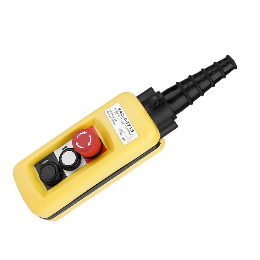 Crane Chain Hoist Push Button Switch Lifting Pendant Controller with Emergency