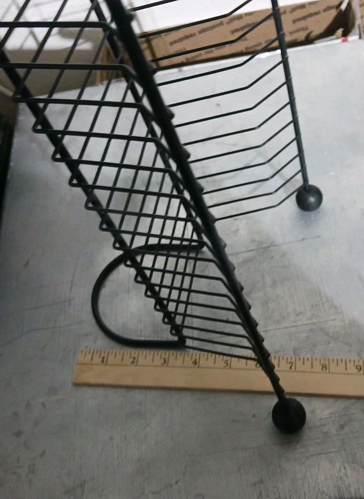Black Metal 24 DVD Tower Storage