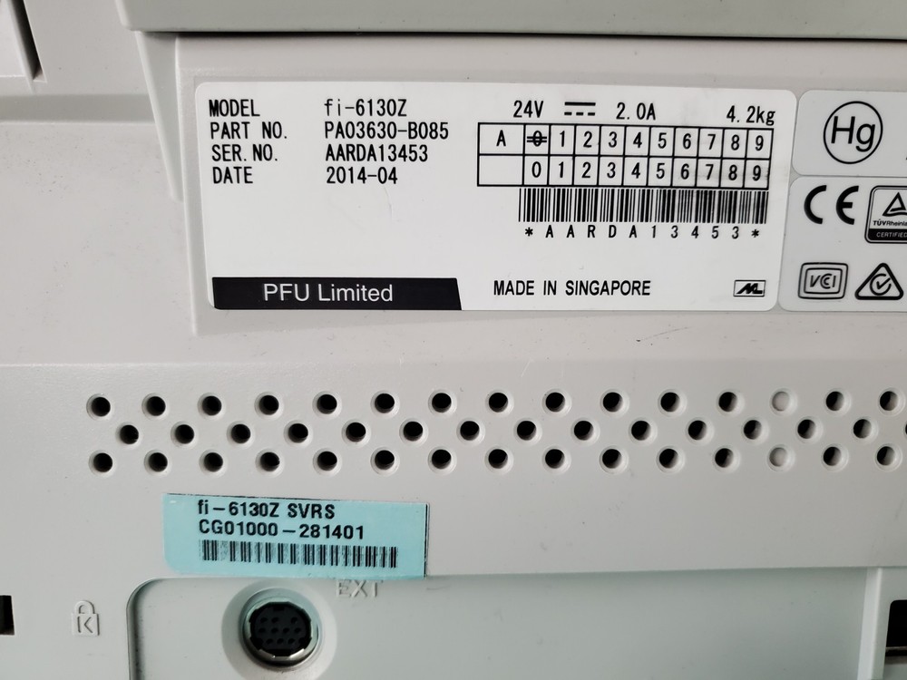 Fujitsu Fi-6130Z Duplex Desktop Document Scanner | O215