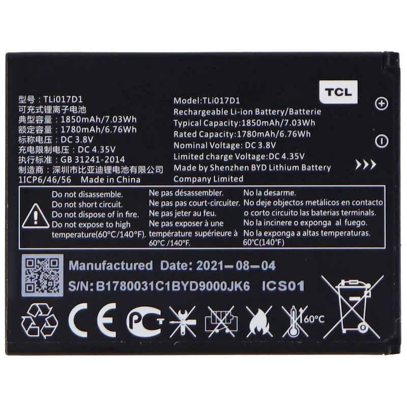 ALCATEL TLI017D1 BATTERY NEW OTHER CONDITION