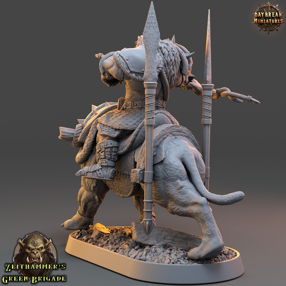 Orc Warrior Mounted Bow | DayBreak Miniatures
