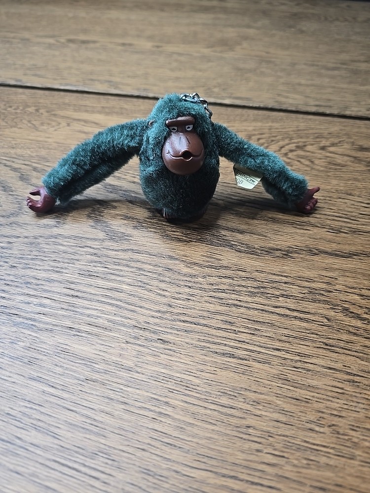 Kipling Monkey “Bob” Plush Thumb Sucking Ape Gorilla Green NO RING