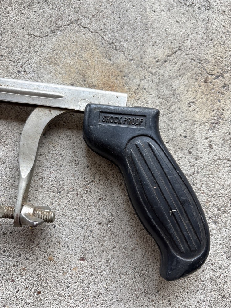 Vintage Adjustable Hack Saw USA Rubber Handle