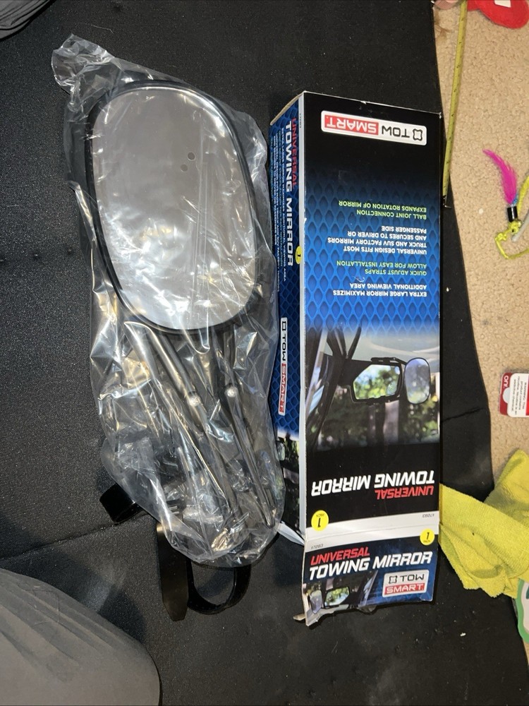 TOW SMART UNIVERSAL EXTRA LARGE TOWING MIRROR-Open Box
