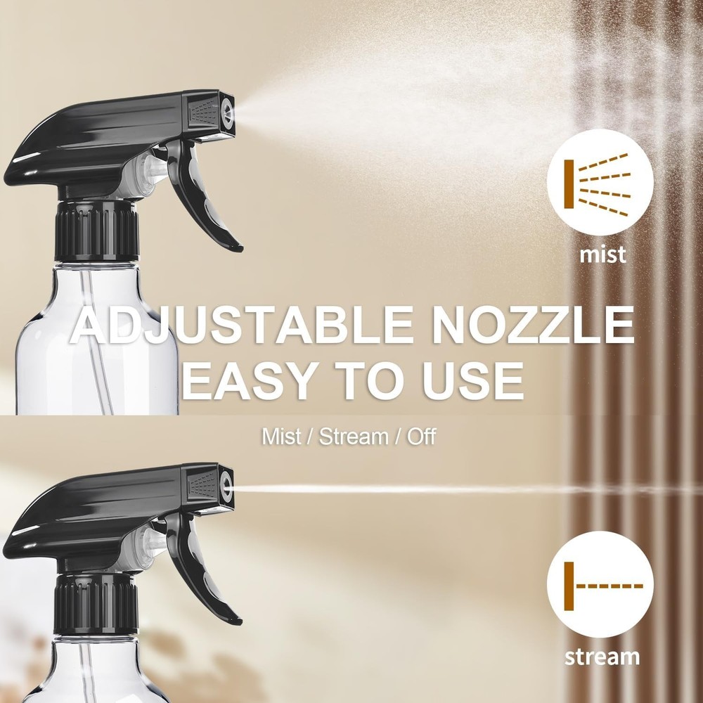 Durable 10 Oz Spray Bottles with Adjustable Modes - Eco-Friendly & Reusable