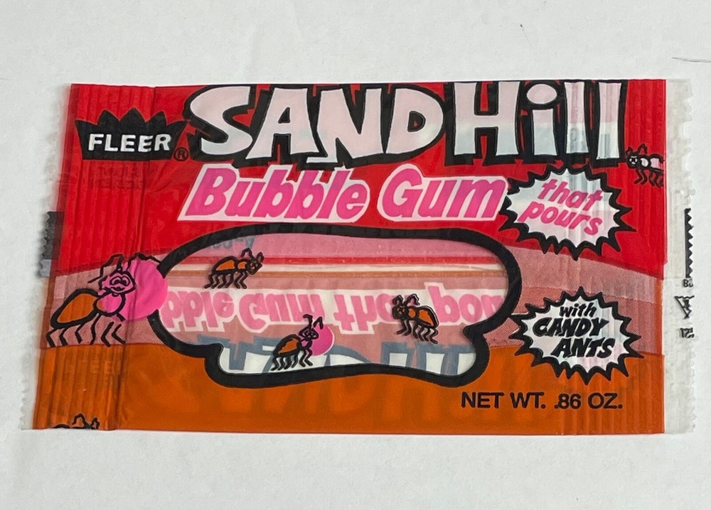 Vintage Fleer SANDHILL Bubble Gum Wrapper candy retro