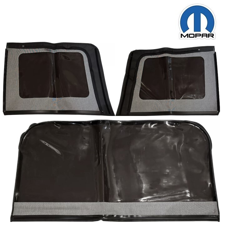 NEW OEM 82213831 Tinted Soft Top Window Kit Set of 3 Jeep JK Wrangler Unlimited