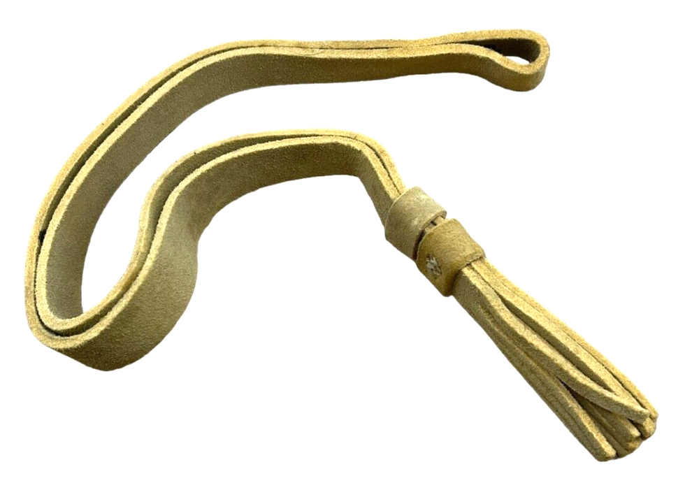 WW1 British BEF 1918 Dated Slade Wallace Buff White Leather Sword Knot