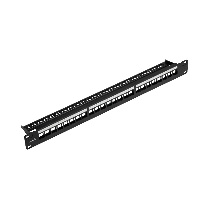 Cat5e RJ45 Ethernet Network 1U Patch Panel 24-port 19'' - Empty Blank No Wiring